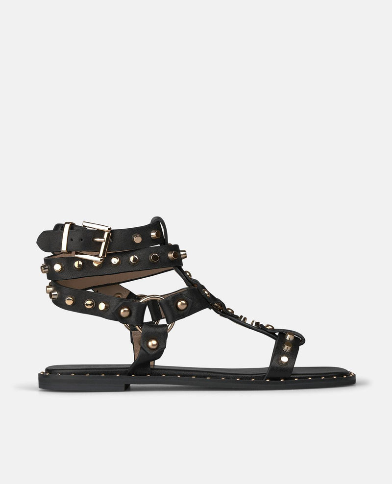 SANDÁLIA ESTILO GREGO COM TACHAS