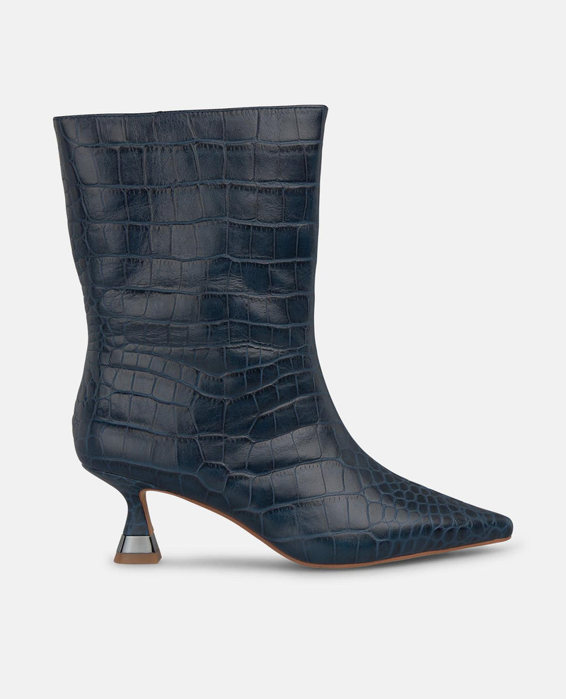 METALLIC HEELED ANKLE BOOT