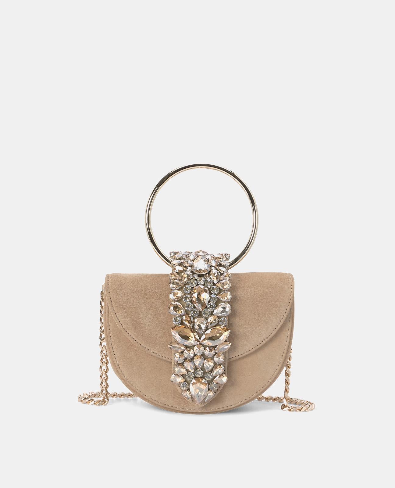 BORSA CON PATTA A MEZZALUNA