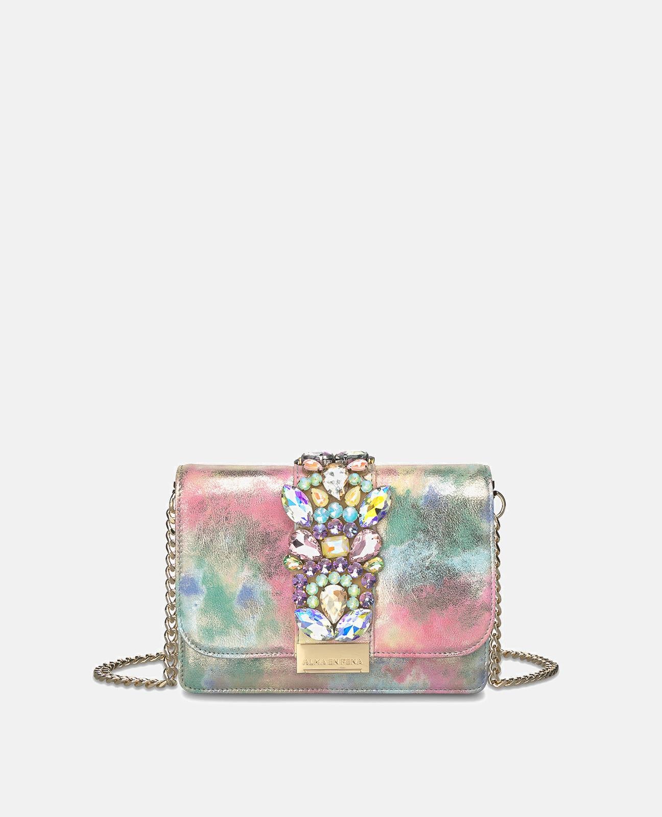 CLUTCH BAG WITH RHINESTONES