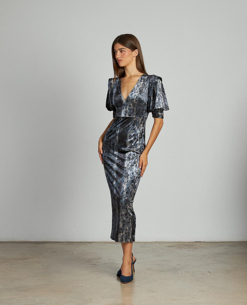 VESTIDO AJUSTADO ESTAMPADO