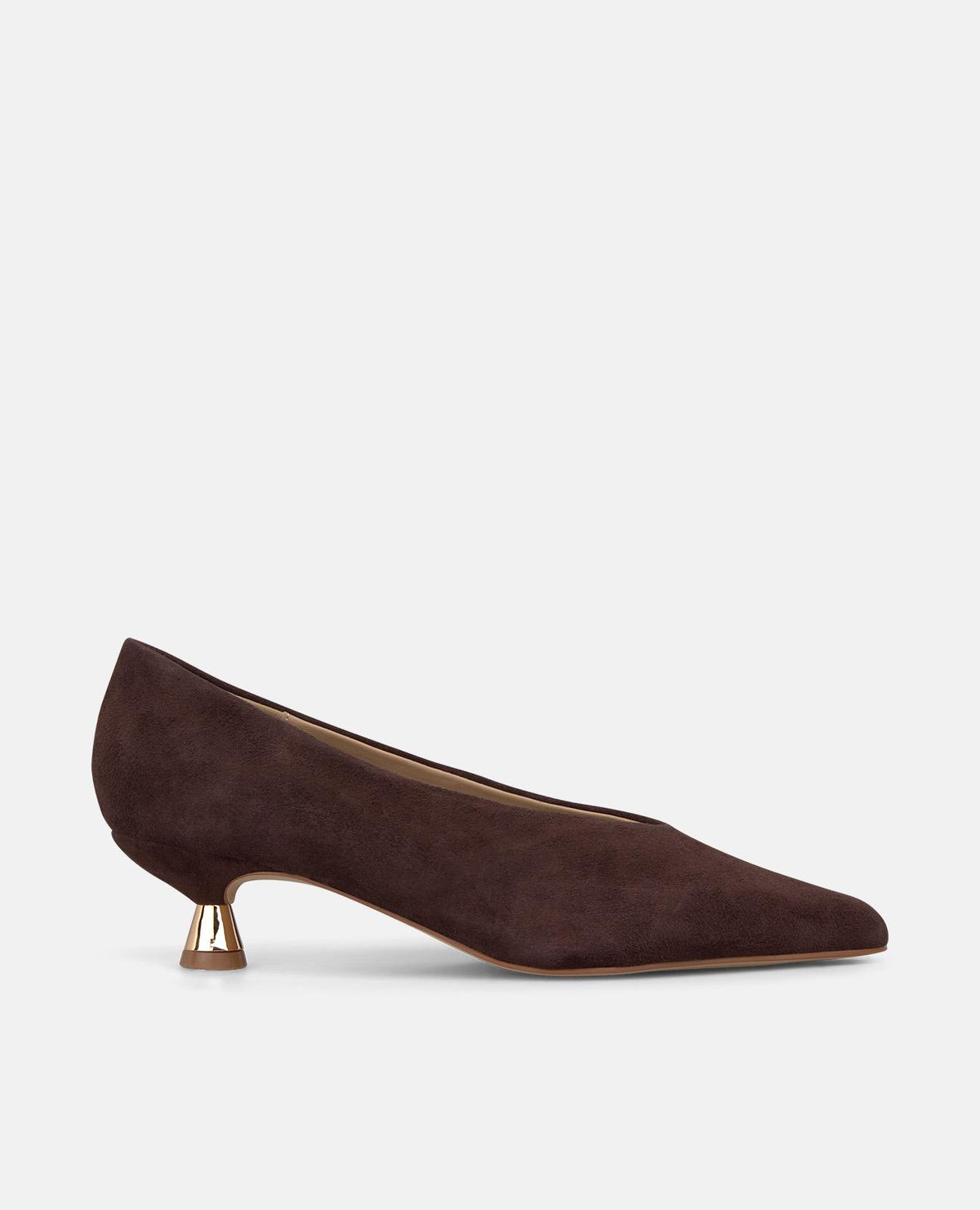 SCARPA CON TACCO "CHUPETE" IN PELLE SCAMOSCIATA