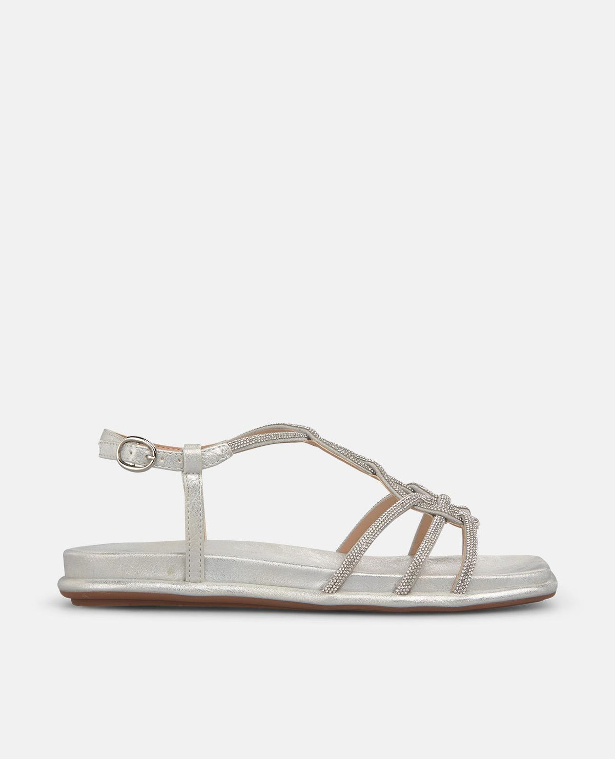 SANDALI PIATTI CON CINGHIE METALLICHE