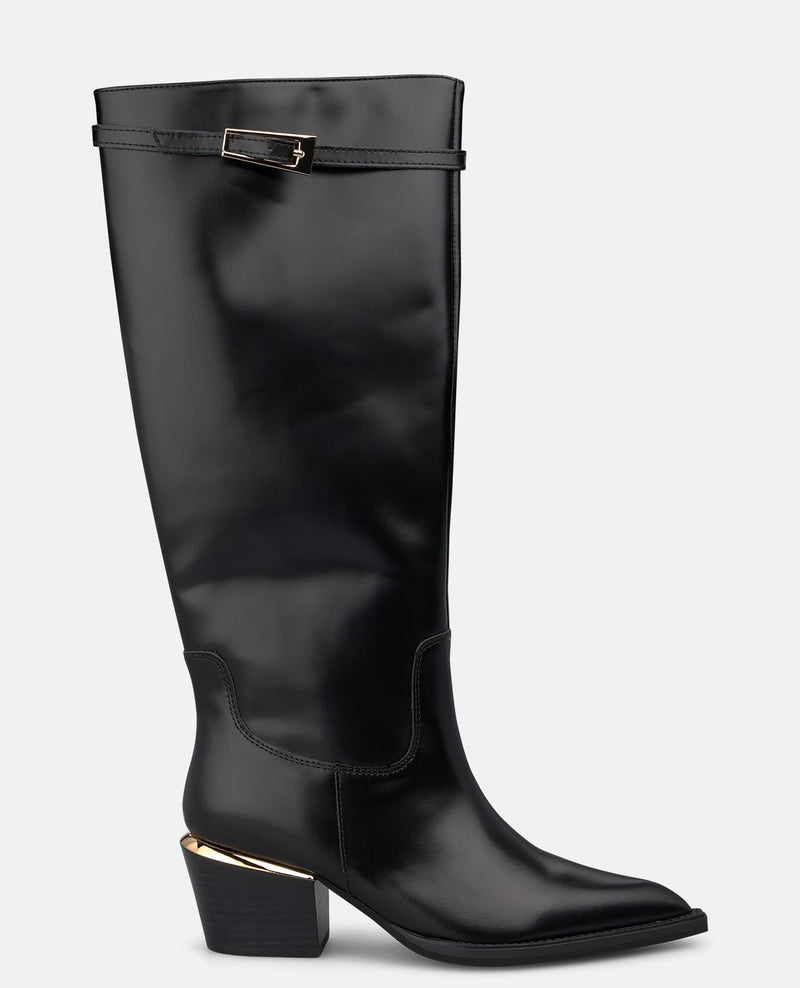 BOTA ALTA DE NAPA CON HEBILLA