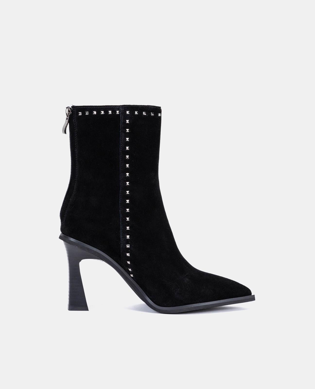 BOTTE DE CHEVILLE À TALON ENTONNOIR