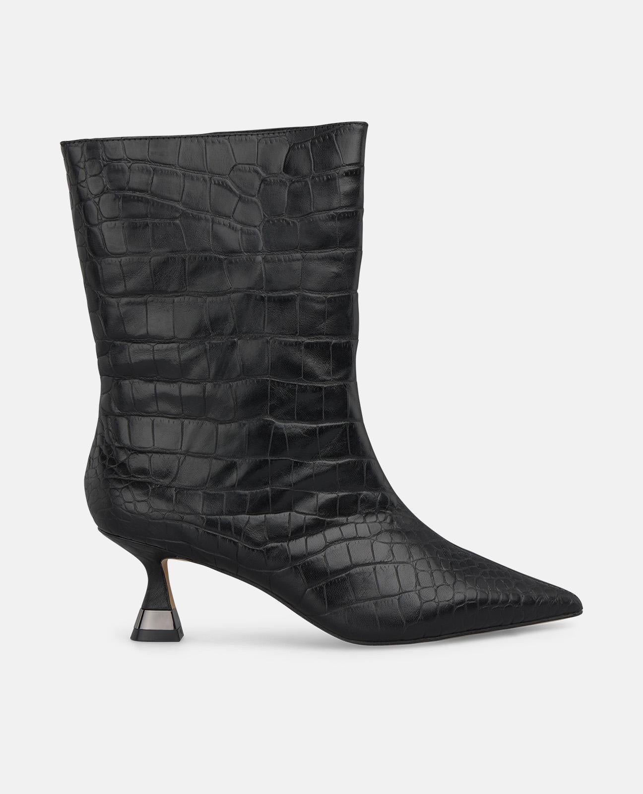 BOTÍN TACÓN METALIZADO