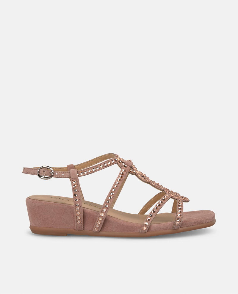 SANDALIA TIRAS ENTRELAZADAS CUÑA