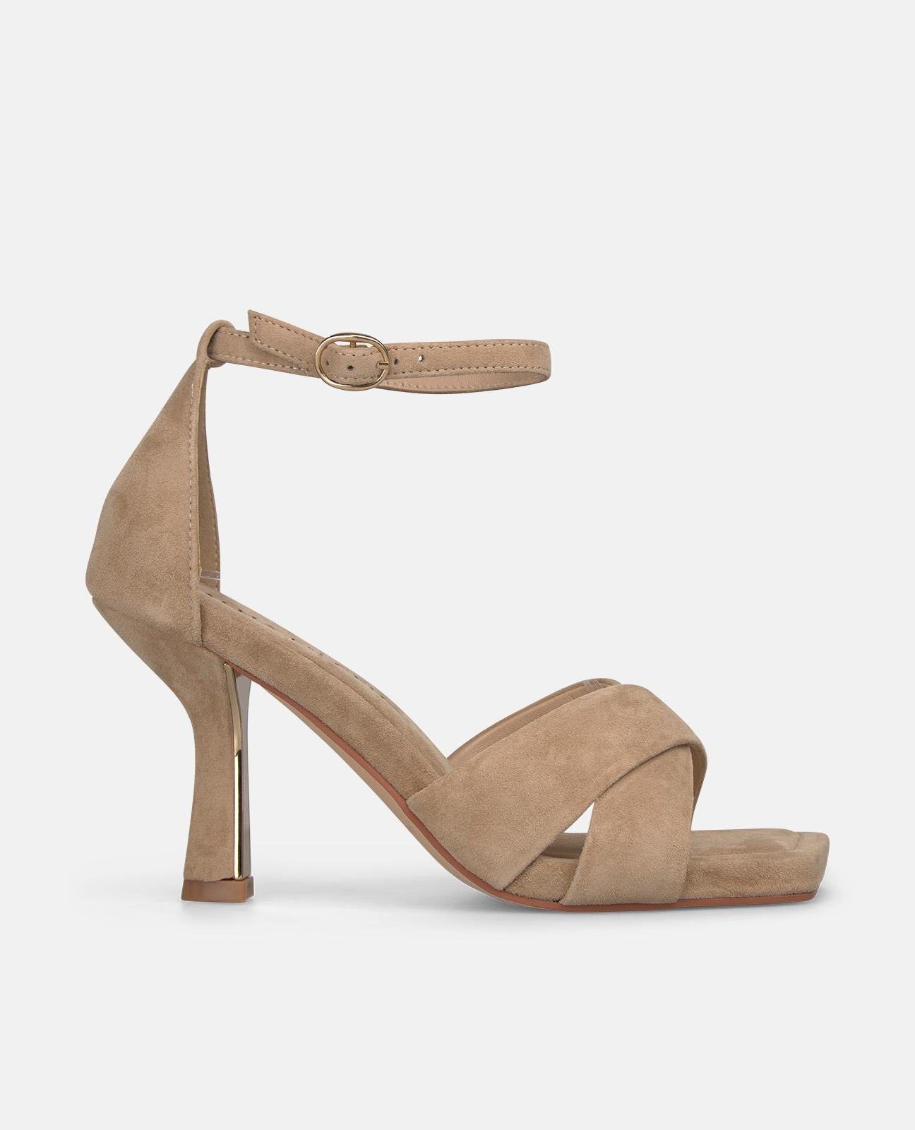 SANDALIA TACON TIRAS CRUZADAS