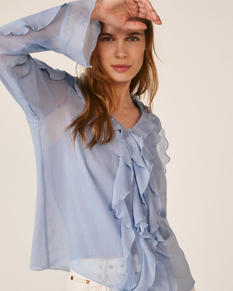BLOUSE WITH RUFFLES