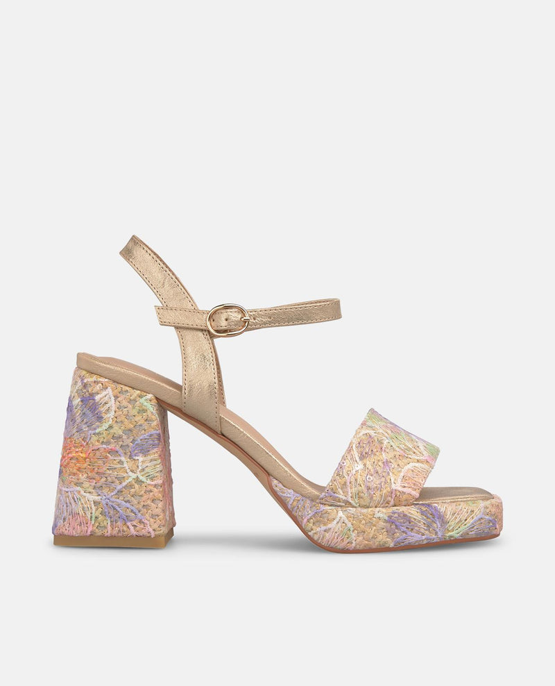 SANDALIA ALTA MULTICOLOR