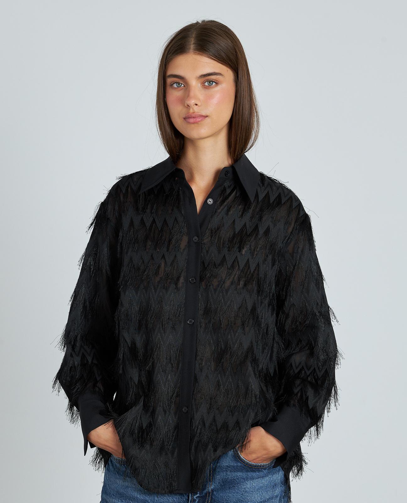 CAMISA DE PENAS EM ZIGUEZAGUE