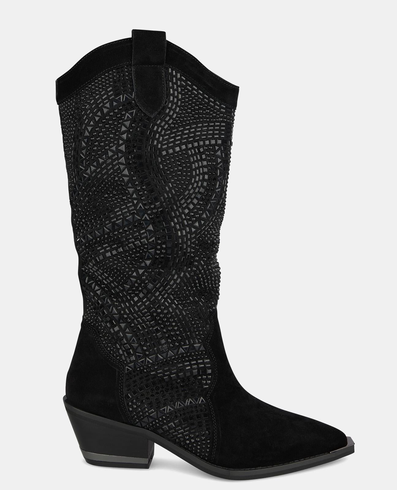 COWBOY BOOT WITH RHINESTONES