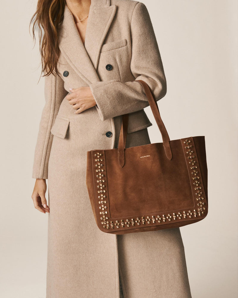 BOLSO SHOPPER PIEL CON TACHAS