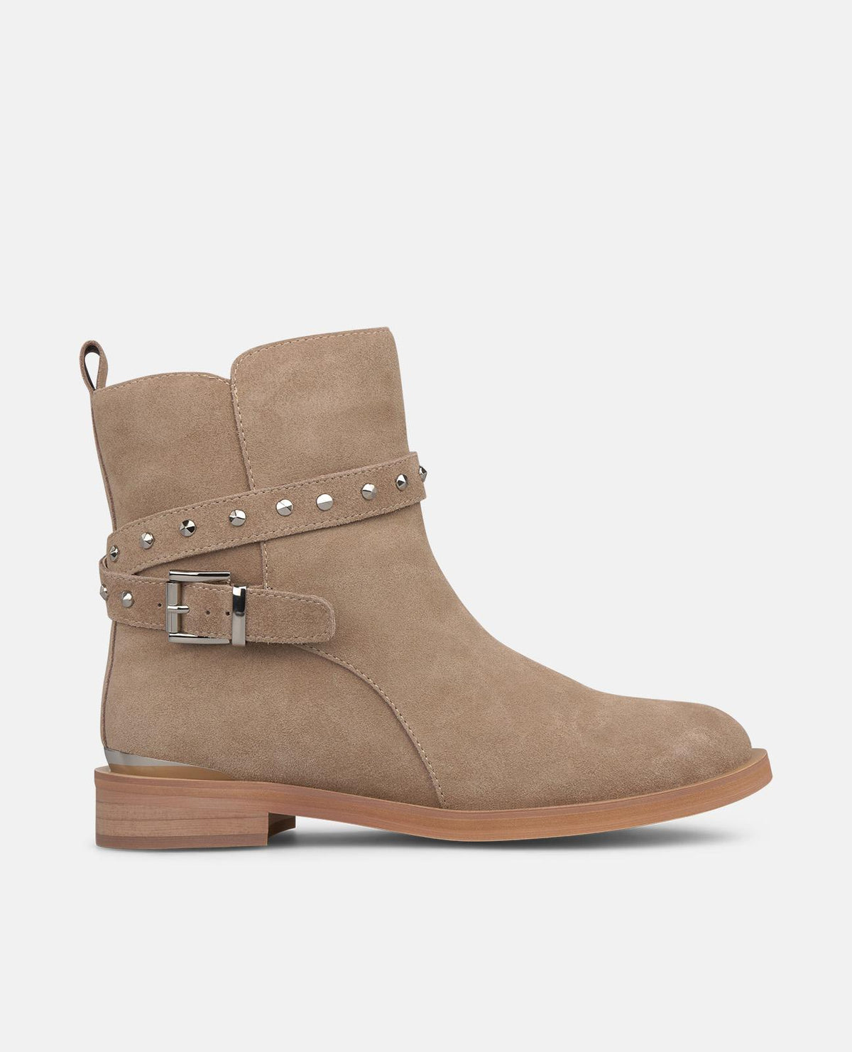FLAT ANKLE BOOT WITH STUDS DETAILS