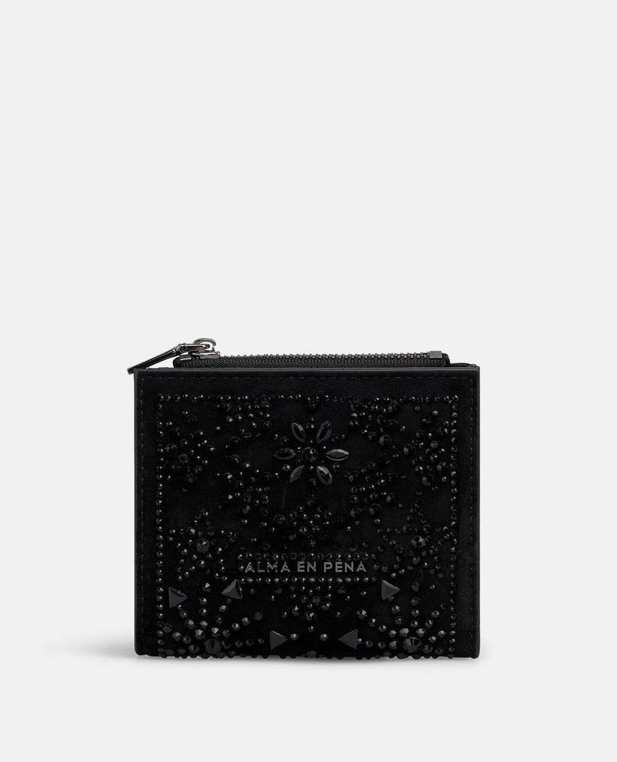 BORSA IN PELLE DI CAVALLO CON TACHES METALLICHE