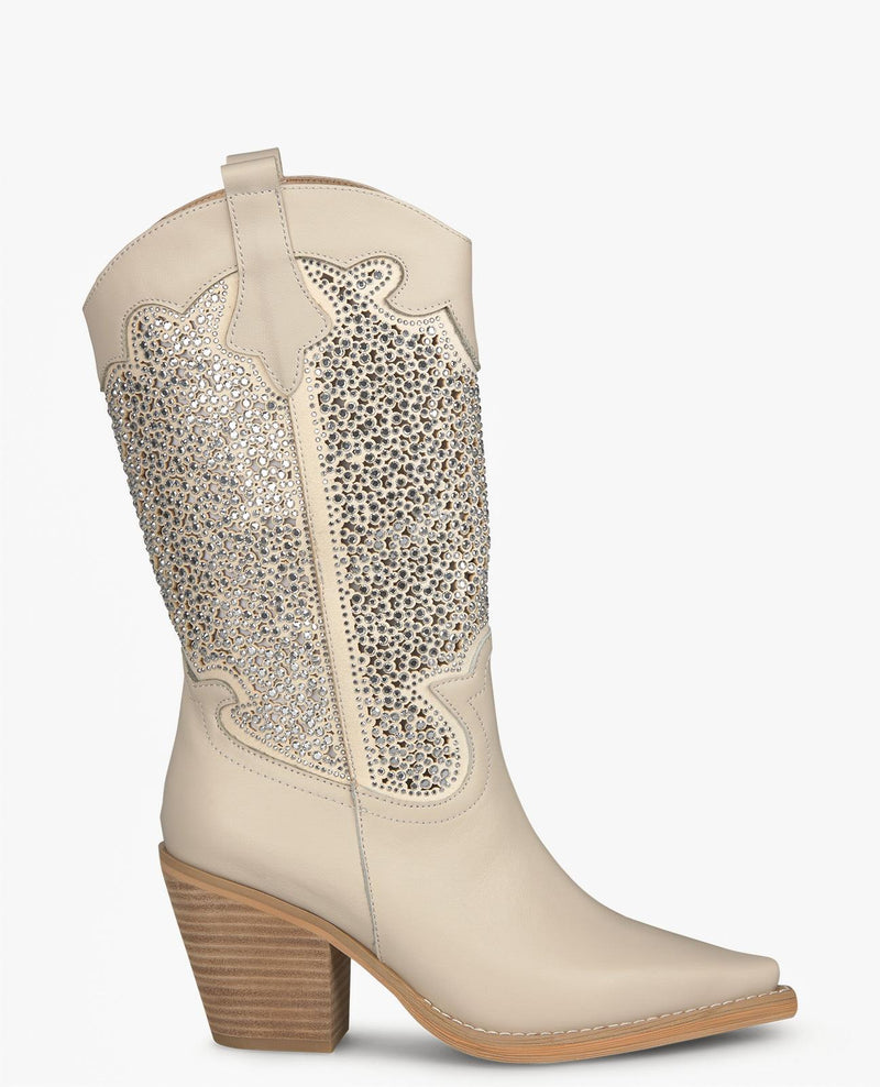 GLITTER OPENWORK BOOT