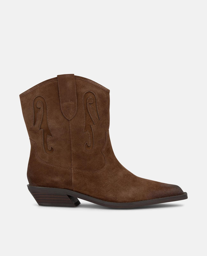 STIVALI DA COWBOY IN PELLE SCAMOSCIATA