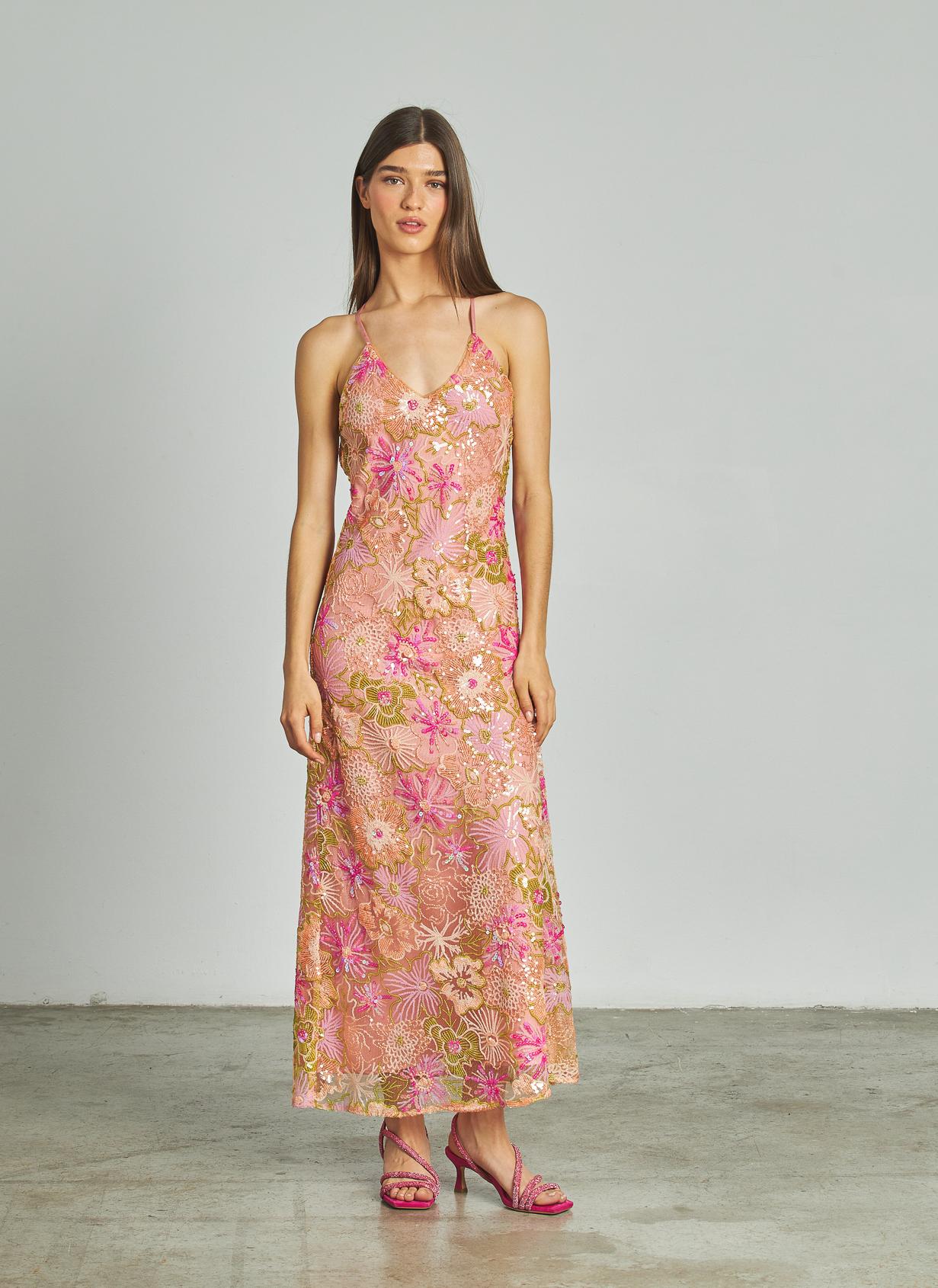 VESTIDO MIDI LENTEJUELAS