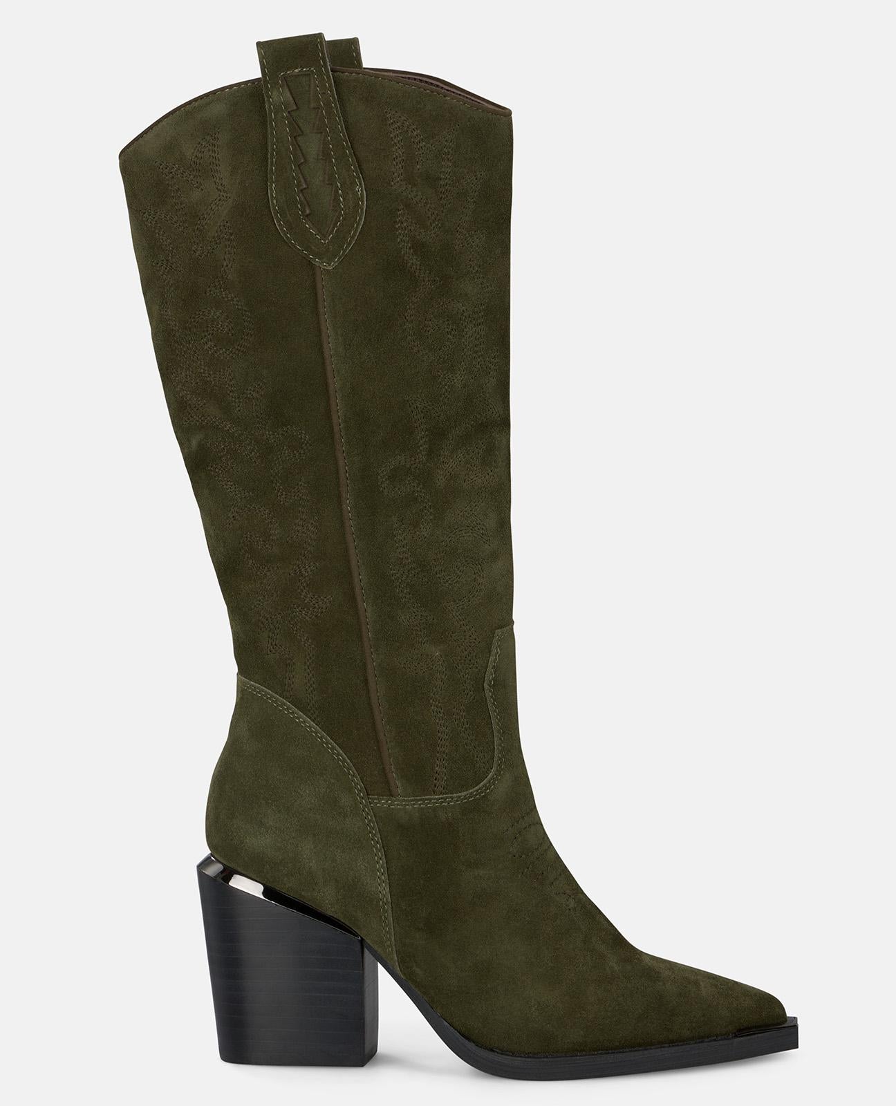 BOTTE À TALON BRODÉE