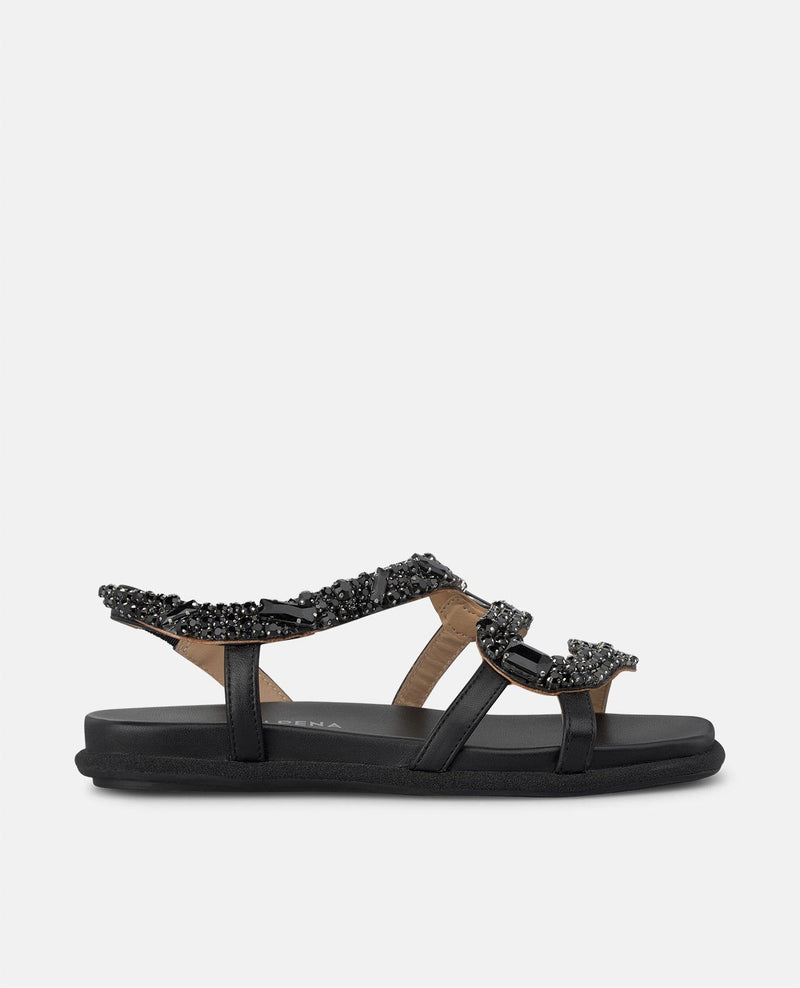 SANDALIA DE SERPIENTE PLANA