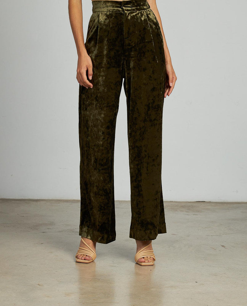 PANTALÓN TIRO ALTO TERCIOPELO