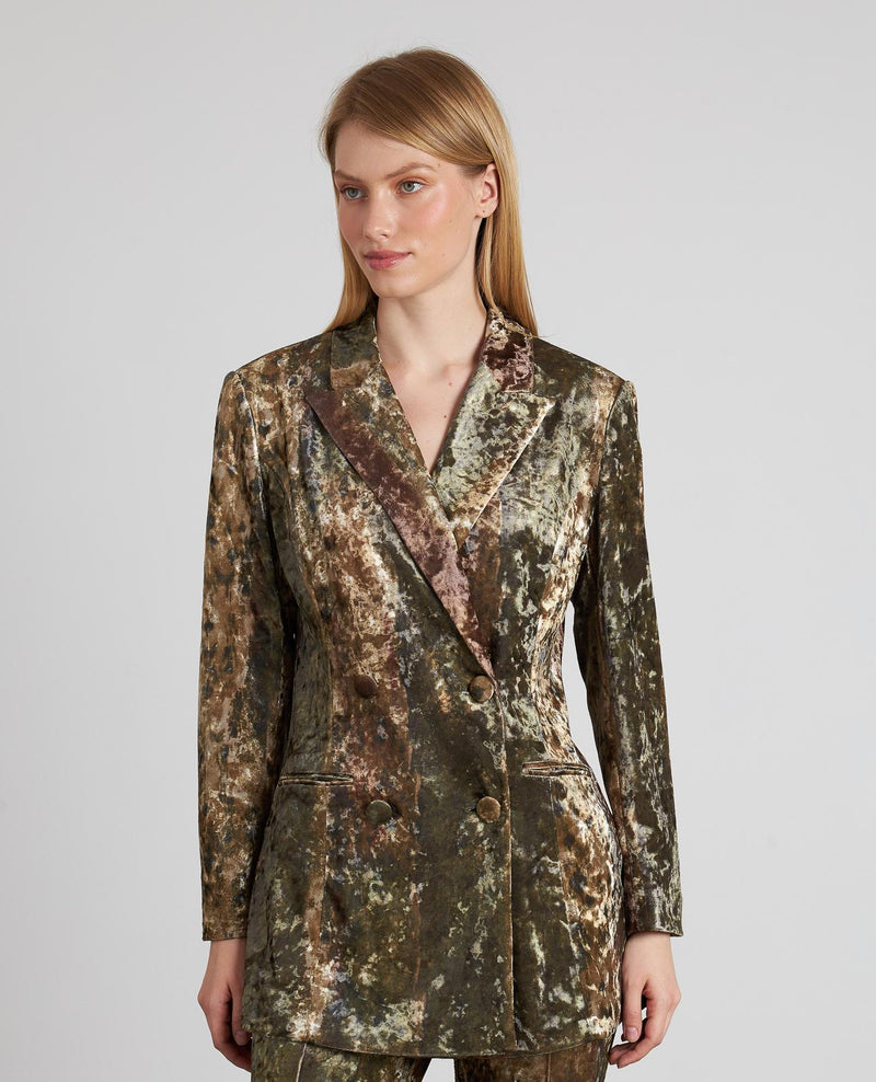 BLAZER CRUZADA TERCIOPELO