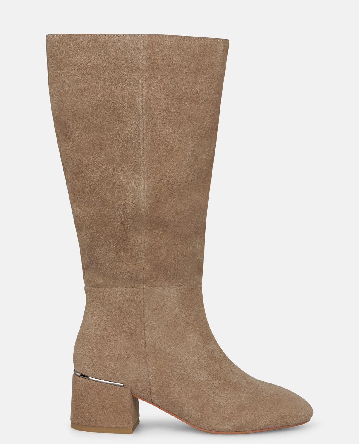 SUEDE BOOTS WITH A ZIPPER CLOSURE
