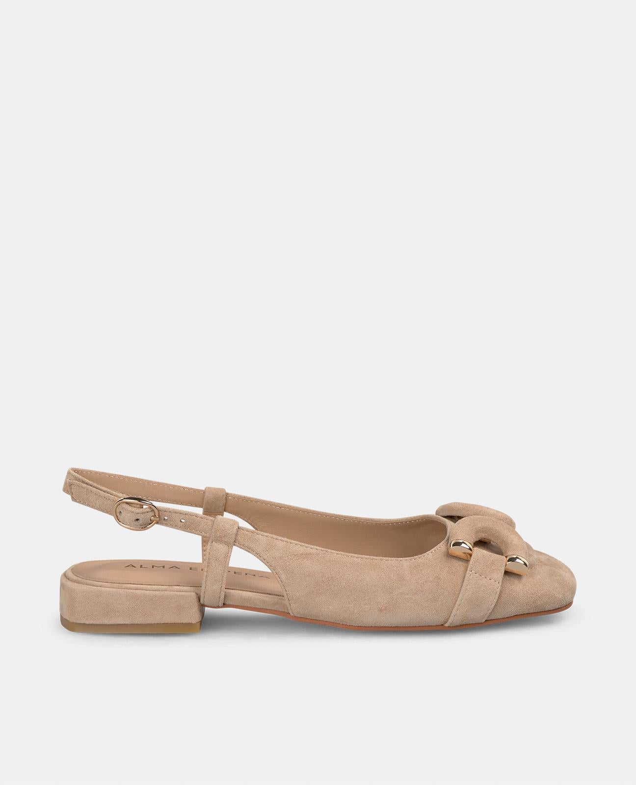 FLACHER SCHUH MIT STEIGBÜGEL