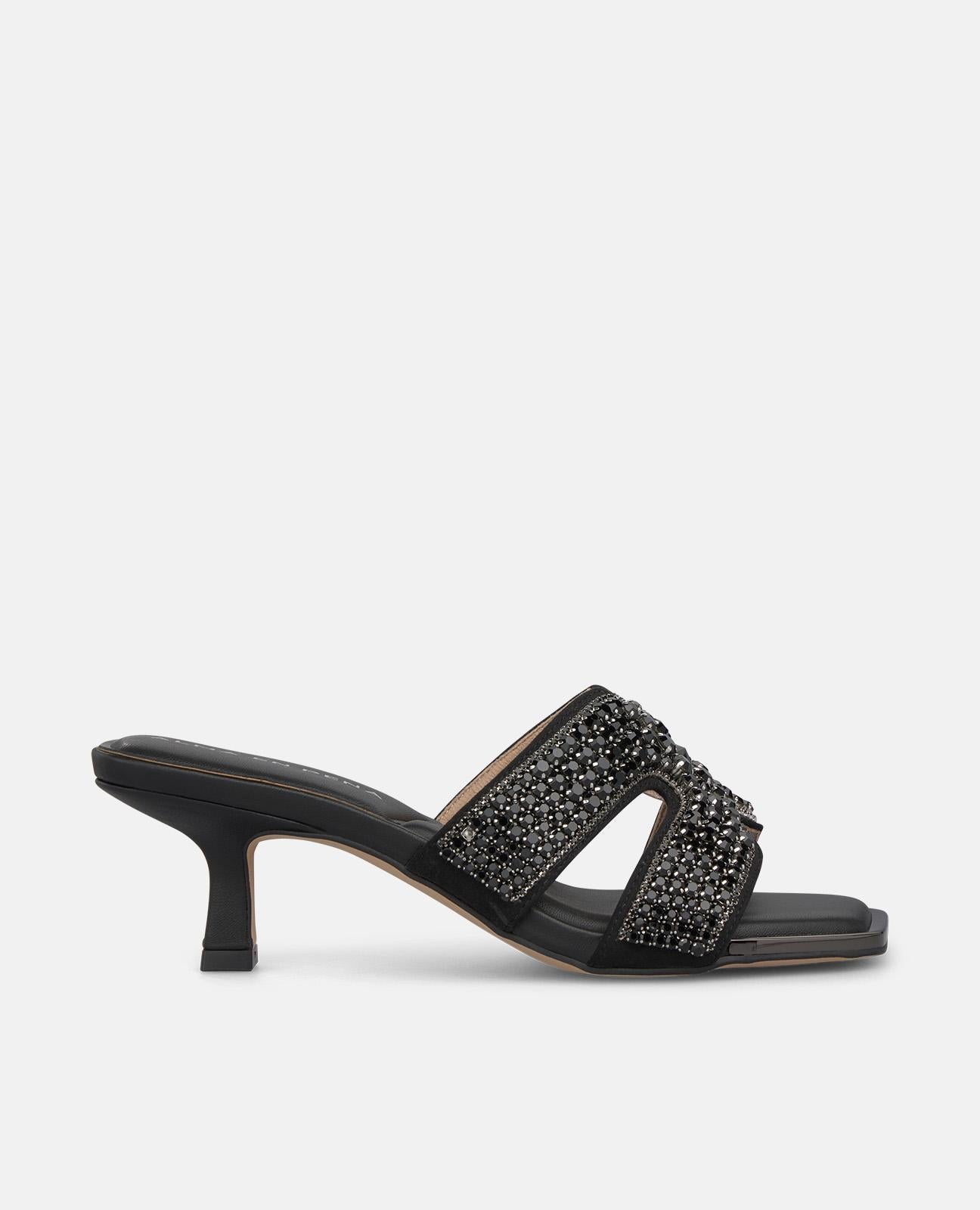 SANDALIA DOBLE TIRA PEDRERIA