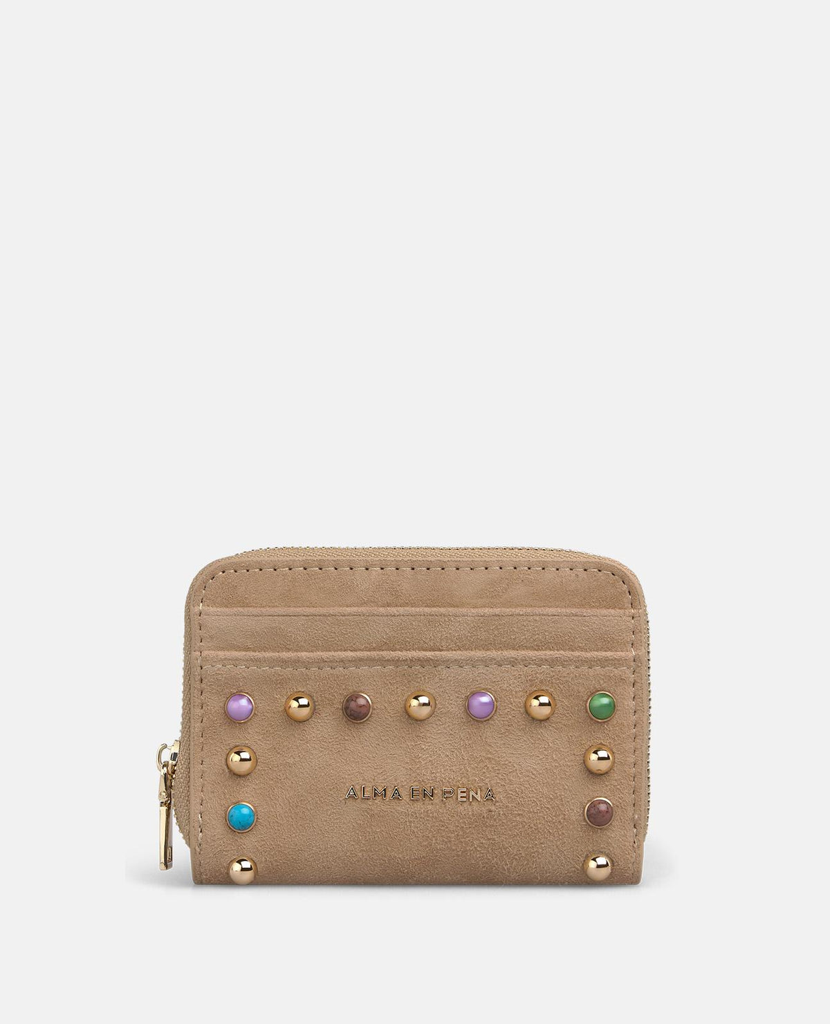 CARTERA DE ANTE CON TACHAS METÁLICAS