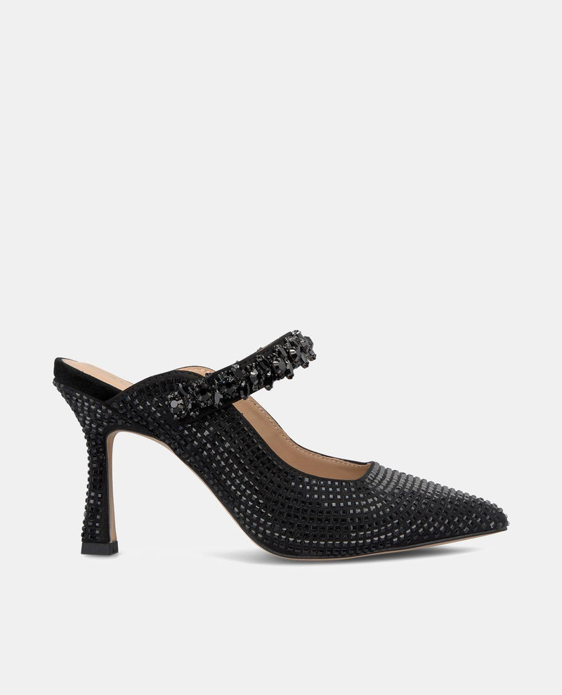 HOCHHACKIGE SCHUHE MIT STRASSSTEINEN