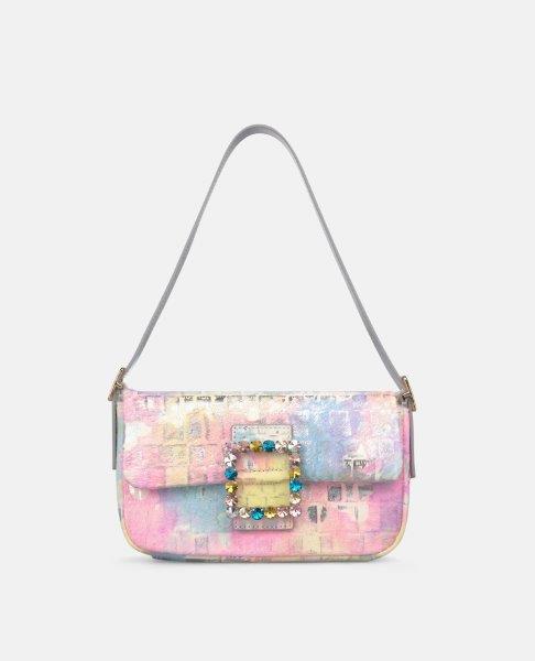 HANDTASCHE MIT QUADRATISCHEM ORNAMENT