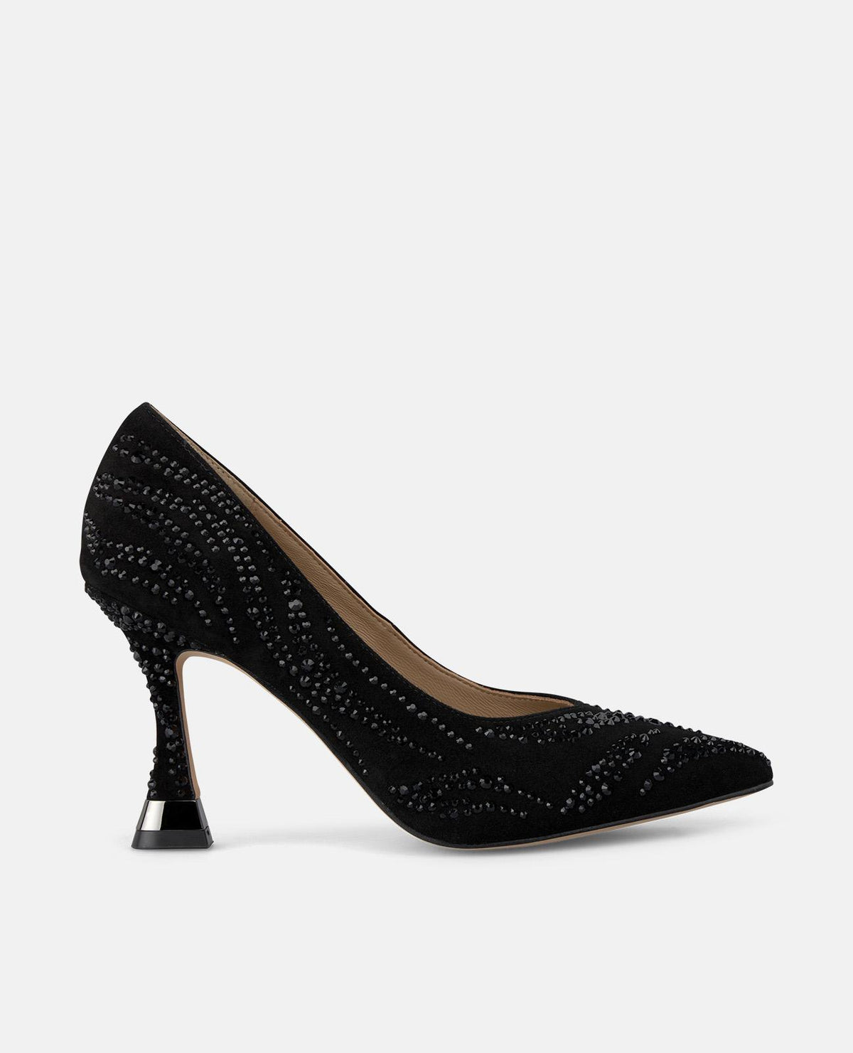 ZAPATO ALTO DETALLE PEDRERÍA