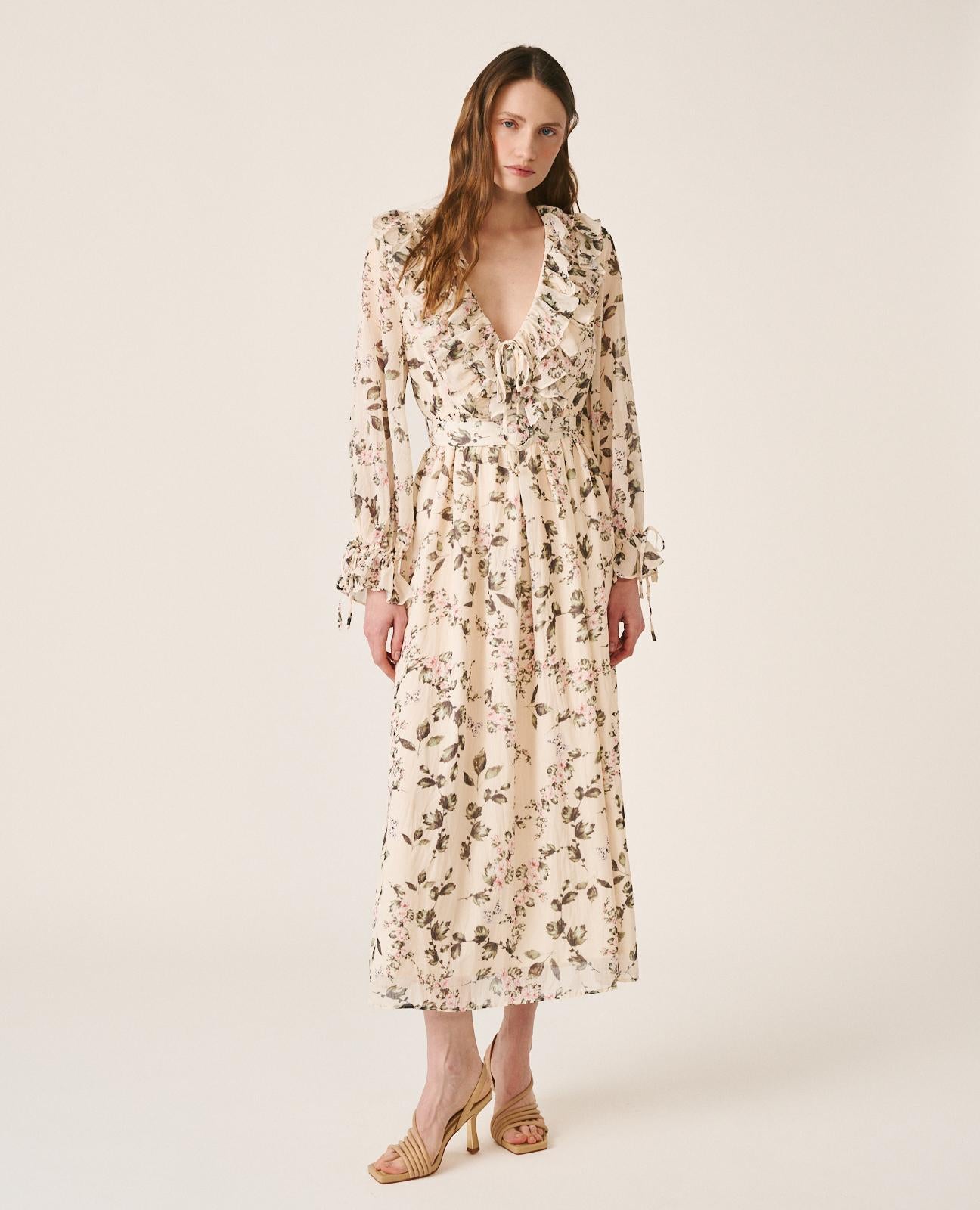 VESTIDO LARGO FLORES