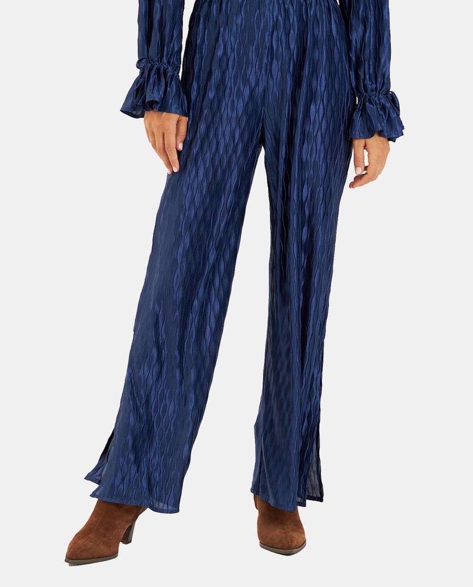 CALÇAS FLUIDAS TEXTURADAS