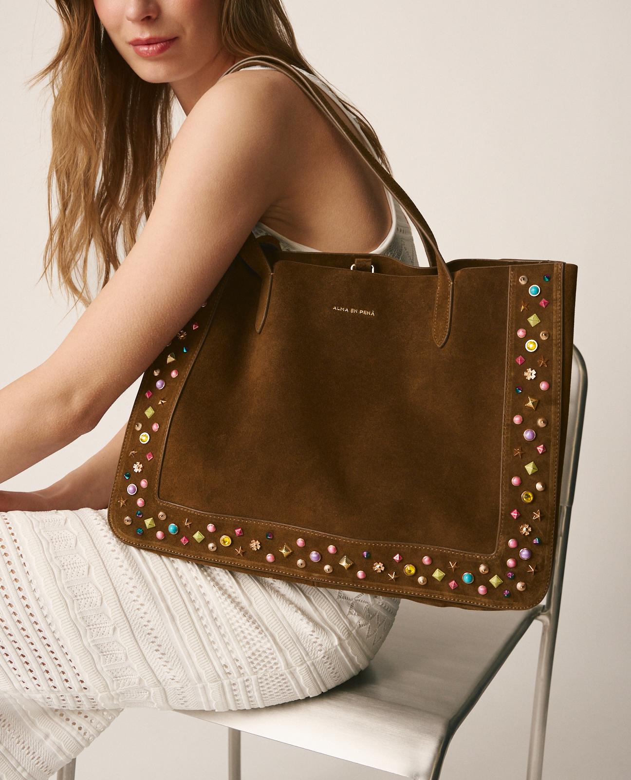 BOLSO SHOPPER TACHUELAS