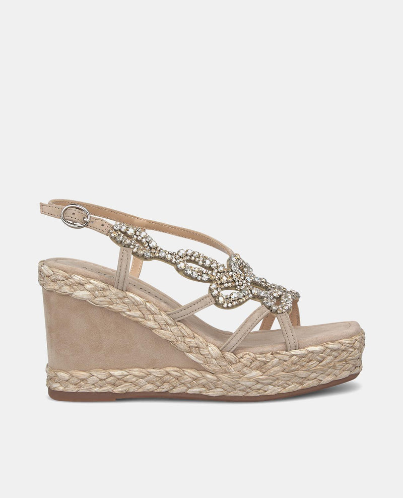 SANDALIA CUÑA CON DETALLE