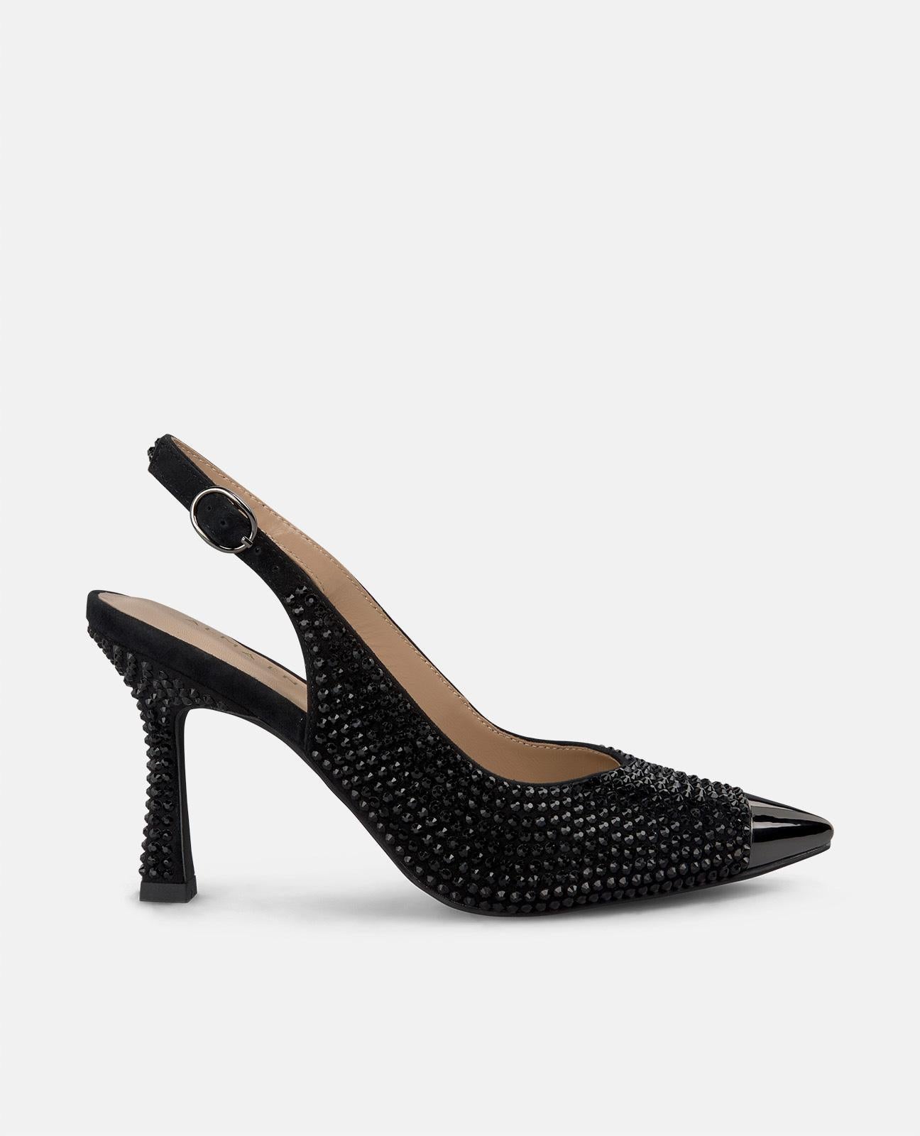 METALLIC-SCHUH MIT KAPPE UND ABSATZ