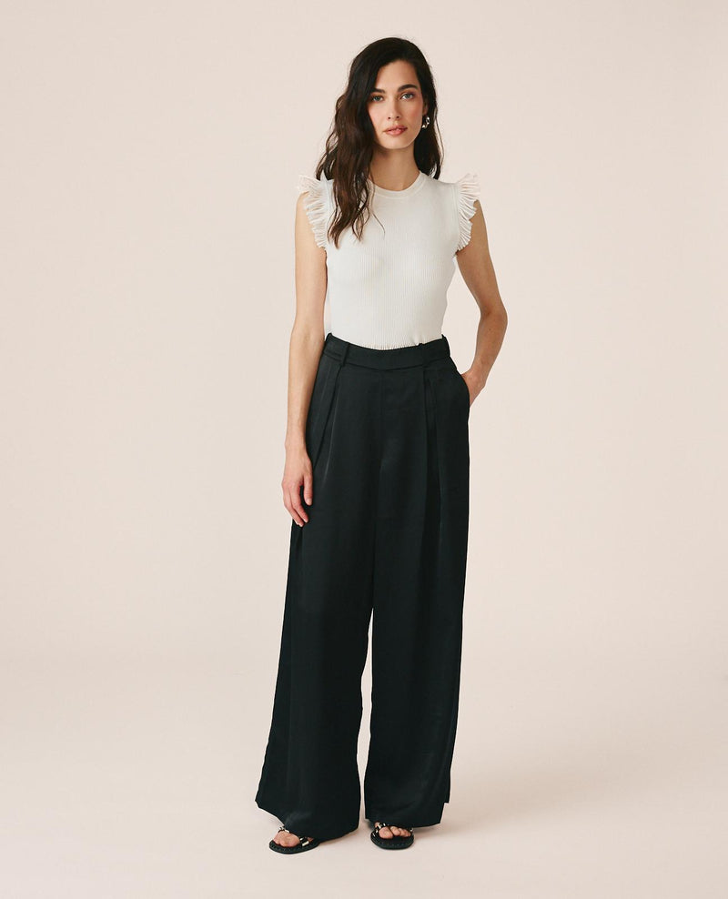 PANTALONI IN RASO