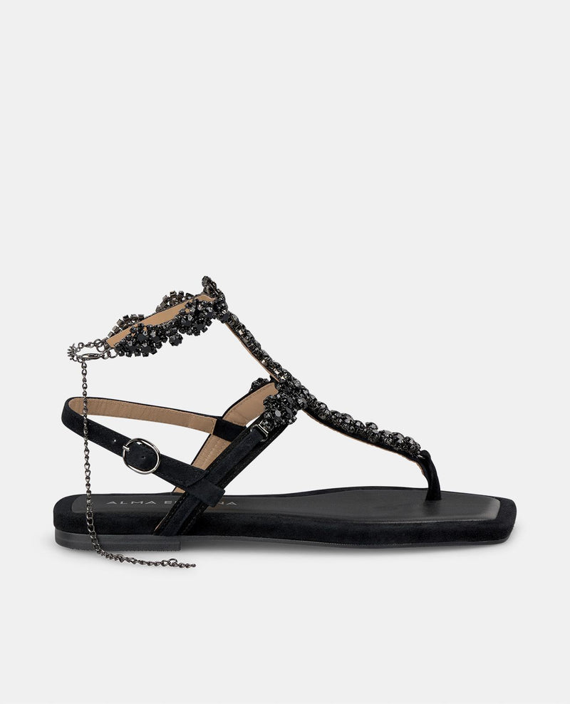 MULTICOLOR RHINESTONE SANDAL