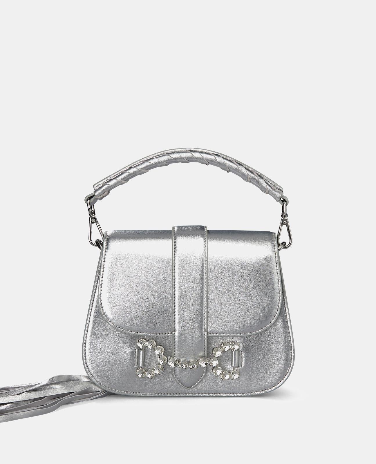 POCHETTE À BOUCLE EN STRASS