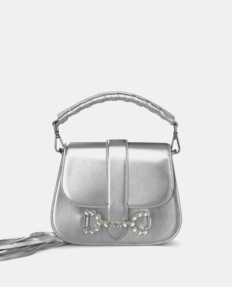 STRASSBESETZTE SCHNALLEN-CLUTCH-TASCHE