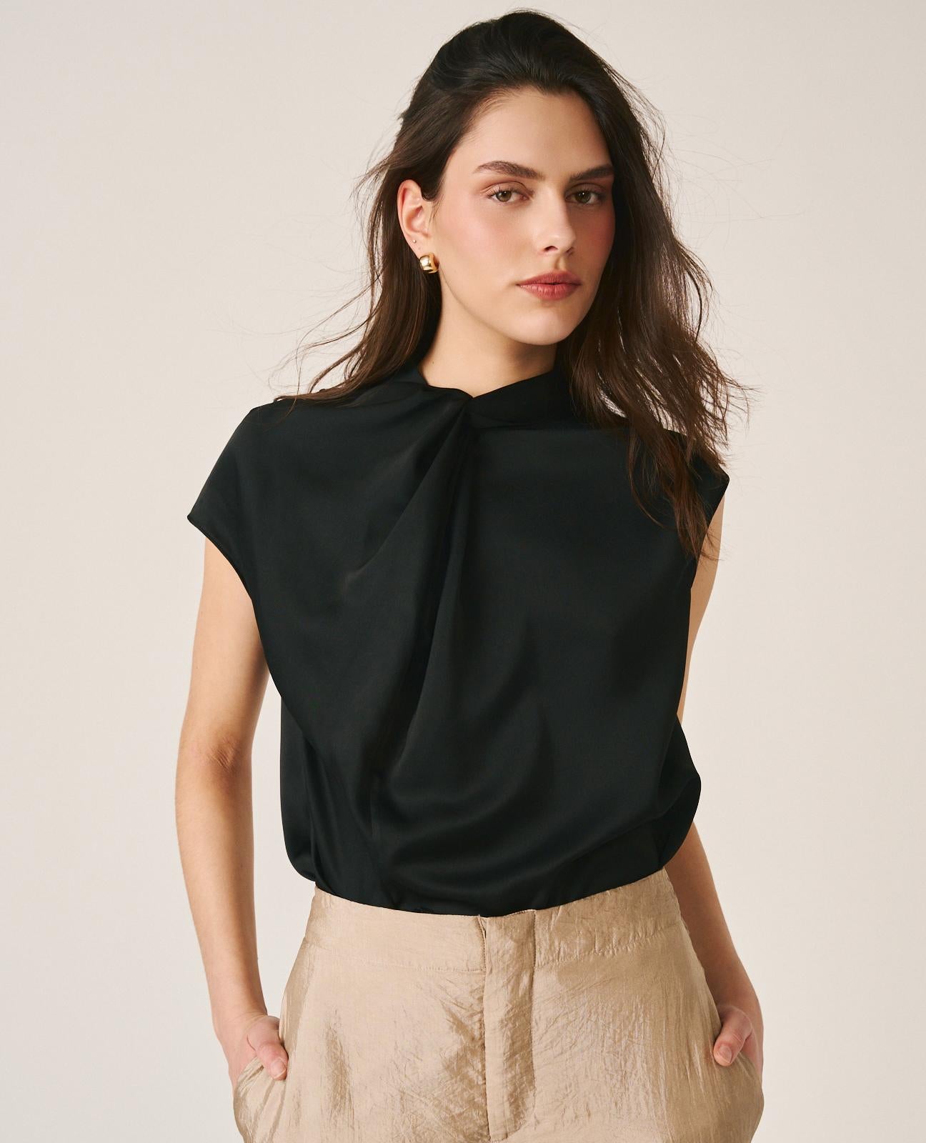 BLUSA LISA SATÉN