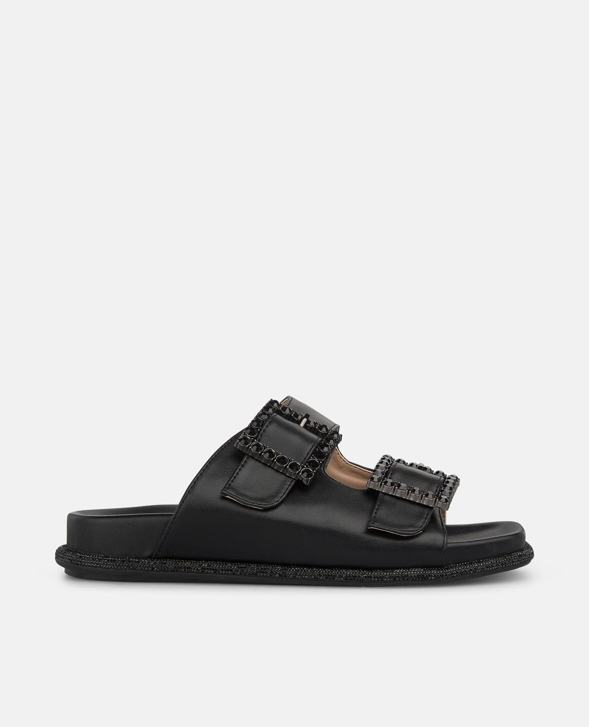 SANDALI CON PLATEAU E FIBBIE