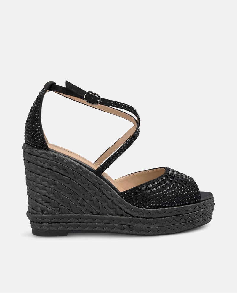 CUÑA CON TIRAS DE PEDRERÍA