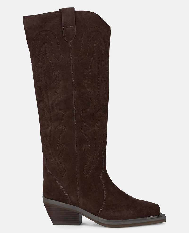 EMBROIDERED FLAT BOOT