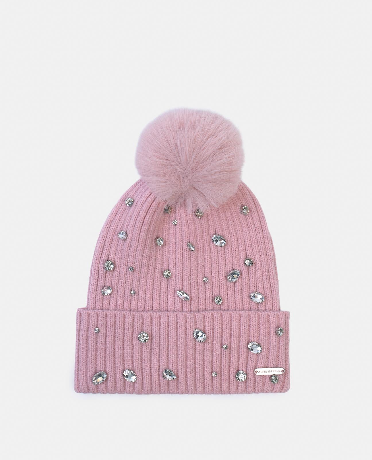 PINK POMPOM BEANIE BEANIE