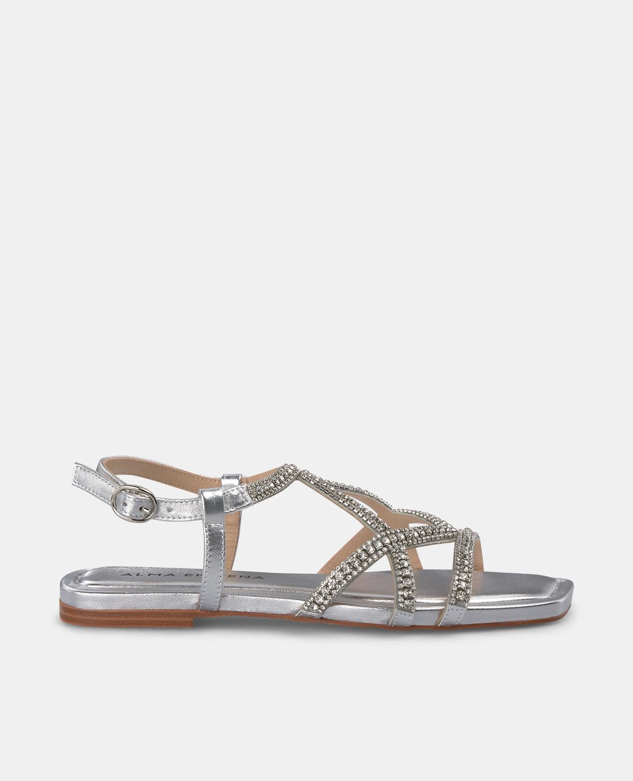 SANDALIA ENTRECRUZADA PEDRERÍA