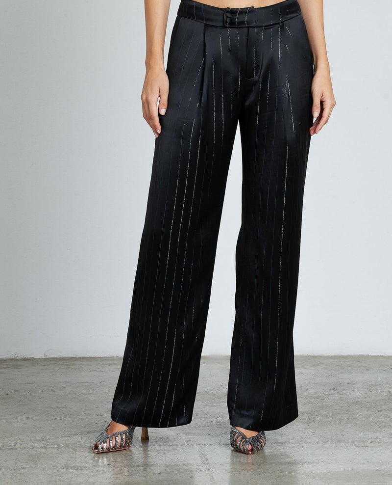 PANTALÓN DIPLOMÁTICO RAYA METALIZADA