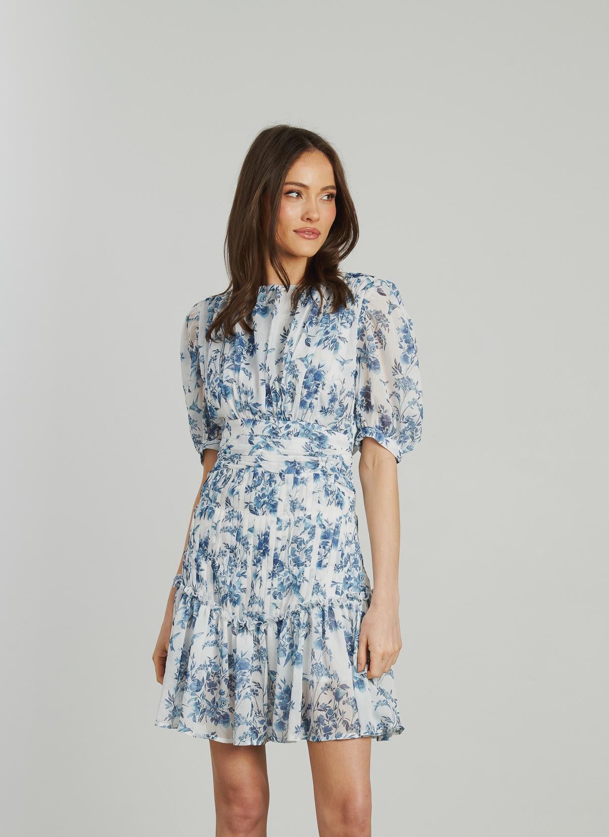 VESTIDO CORTO FRUNCES
